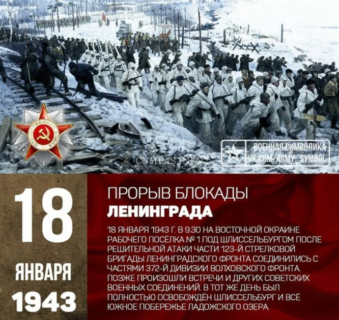 День прорыва блокады Ленинграда.